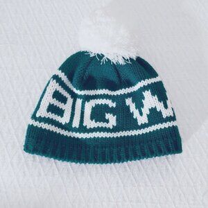 Rare BULA "Big White" Ski Resort Fleece Pom Pom Beanie Hat